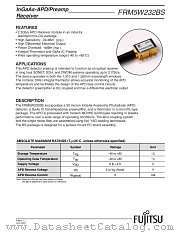 FRM5W232BS datasheet pdf Fujitsu Microelectronics