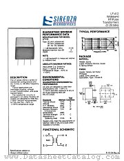 LF-412 datasheet pdf Sirenza Microdevices