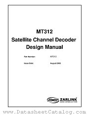MT312 datasheet pdf Zarlink Semiconductor