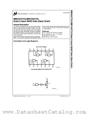 MM74HCT03N datasheet pdf National Semiconductor