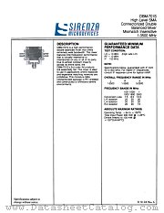 DBM-701S datasheet pdf Sirenza Microdevices