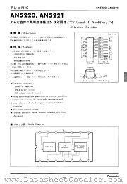 AN5221 datasheet pdf Panasonic