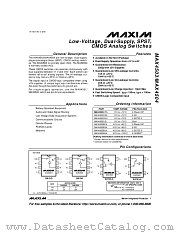 MAX4503CUK datasheet pdf MAXIM - Dallas Semiconductor