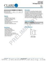 CPC1822 datasheet pdf Clare Inc
