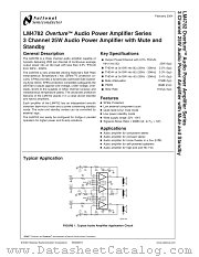 L4782TA datasheet pdf National Semiconductor