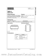 DM93L14N datasheet pdf Fairchild Semiconductor