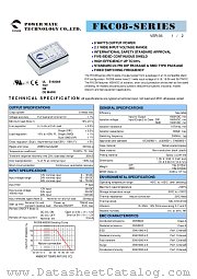 FKC08 datasheet pdf Power Mate Technology