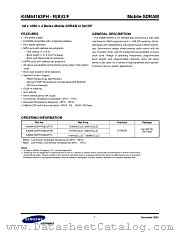 K4M64163PH-RF1L datasheet pdf Samsung Electronic