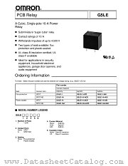 OMRONG5LE datasheet pdf OMRON Electronics
