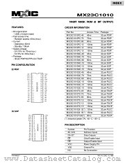 MX23C1010QC-90 datasheet pdf Macronix International