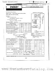 2SD687 datasheet pdf TOSHIBA