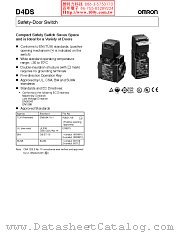 D4DS-5AFS datasheet pdf Omron