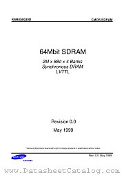 KM48S8030D datasheet pdf Samsung Electronic