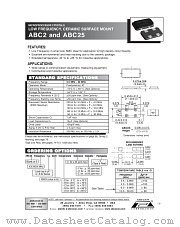 ABC25 datasheet pdf ABRACON CORPORATION