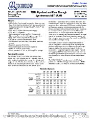 GS8644Z36E-225I datasheet pdf GSI Technology
