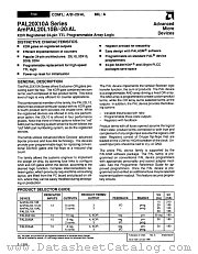 PAL20L10A datasheet pdf Advanced Micro Devices
