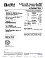 ADV7302AKST datasheet pdf Analog Devices