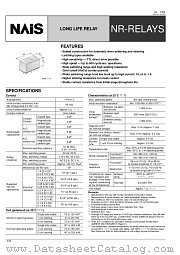 NR-SL2D-1V datasheet pdf Matsushita Electric Works(Nais)