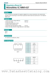 MM1437 datasheet pdf Mitsumi Electric