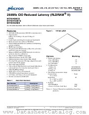 MT49H16M18 datasheet pdf Micron Technology