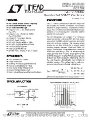 LT1799 datasheet pdf Linear Technology