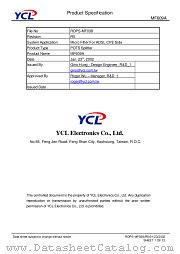 MF609A datasheet pdf YCL