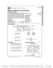 MM54C74N datasheet pdf National Semiconductor