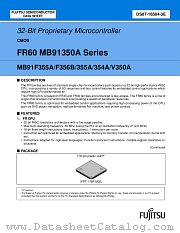 MB91V350A datasheet pdf Fujitsu Microelectronics