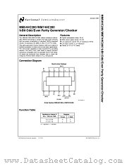MM74HC280J datasheet pdf National Semiconductor