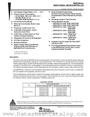 MSP430F412IRTD datasheet pdf Texas Instruments