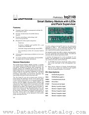 BQ2148B datasheet pdf Texas Instruments