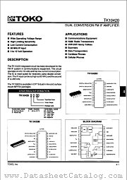 TK10420DCSX datasheet pdf TOKO