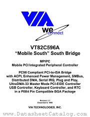 VT82C596 datasheet pdf VIA Technologies