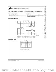 54LS11E datasheet pdf National Semiconductor