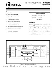 MT8981D-1 datasheet pdf Mitel Semiconductor
