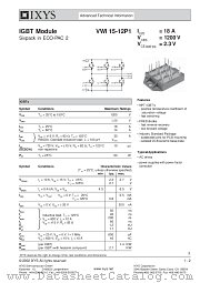 VWI15-12P1 datasheet pdf IXYS Corporation