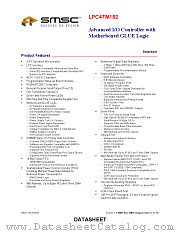 LPC47M182 datasheet pdf SMSC Corporation