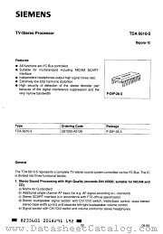 TDA6610-5 datasheet pdf Siemens