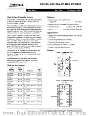 CA3183M datasheet pdf Intersil