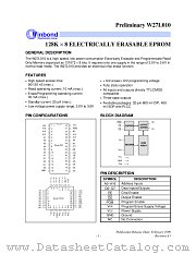 W27L010-90 datasheet pdf Winbond Electronics