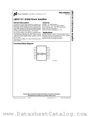 LMX2119M datasheet pdf National Semiconductor