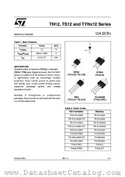TYN100012 datasheet pdf ST Microelectronics