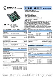 HEC50-48S3P3 datasheet pdf Power Mate Technology