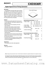 CXD3536R datasheet pdf SONY