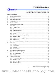 W78LE365 datasheet pdf Winbond Electronics
