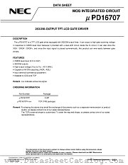 PD16707 datasheet pdf NEC