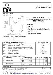 DSS25D-0045-T258 datasheet pdf SemeLAB