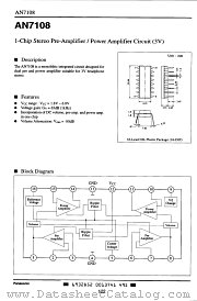 AN7108 datasheet pdf Panasonic