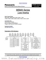 MSMA252 datasheet pdf Panasonic