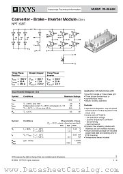 MUBW20-06A6K datasheet pdf IXYS Corporation